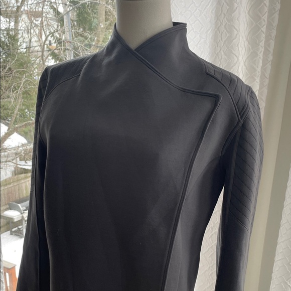 5.11 Tactical Jacket Audrey Coverup Grey Medium Long-Sleeve Wrap Coat - Picture 2 of 14